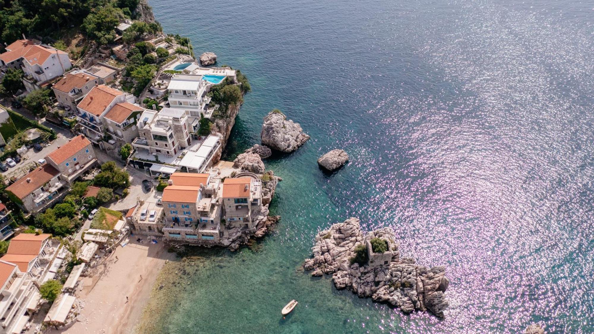 Blanche Cliff Apartments Sveti Stefan Exteriör bild