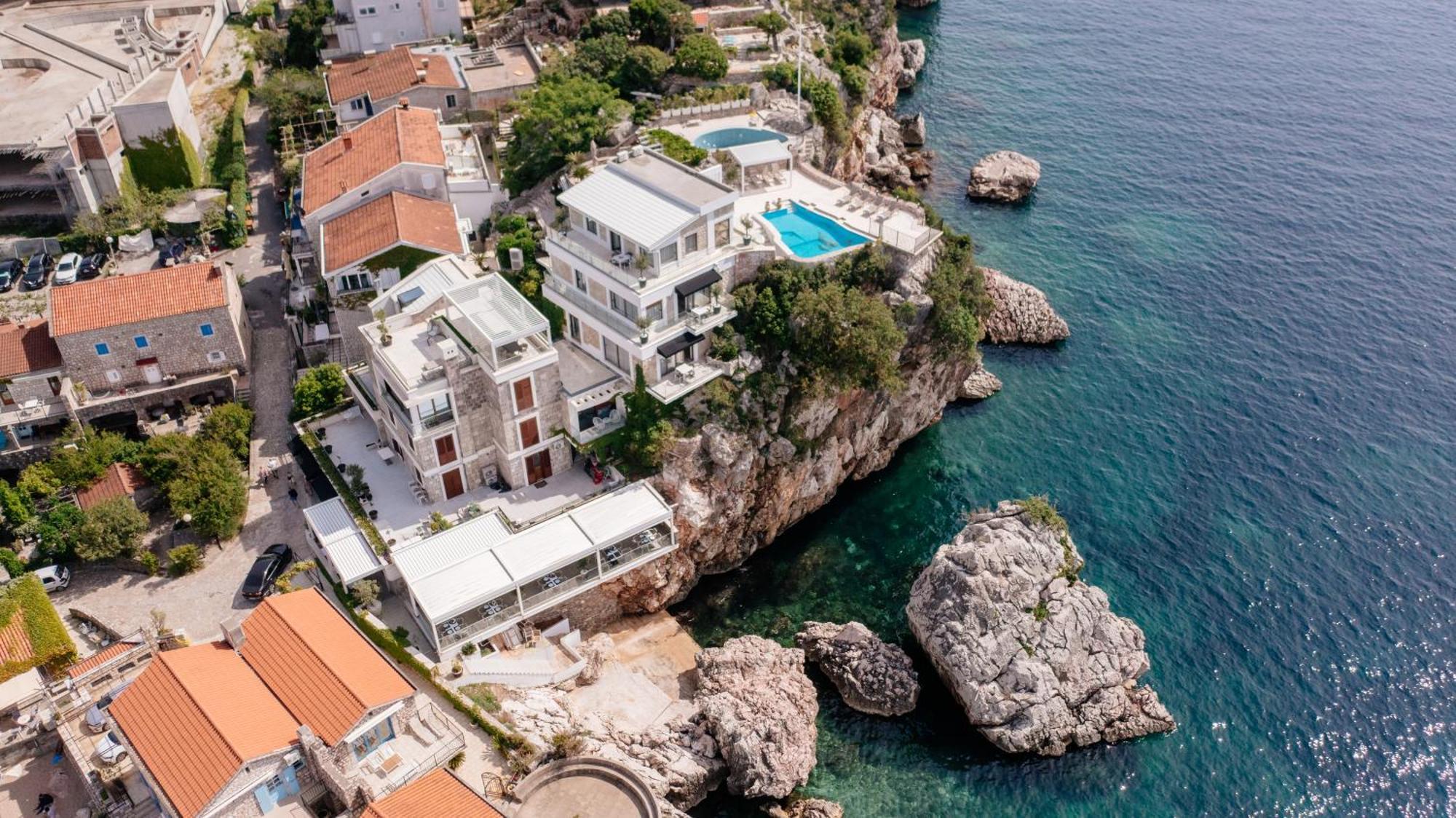 Blanche Cliff Apartments Sveti Stefan Exteriör bild