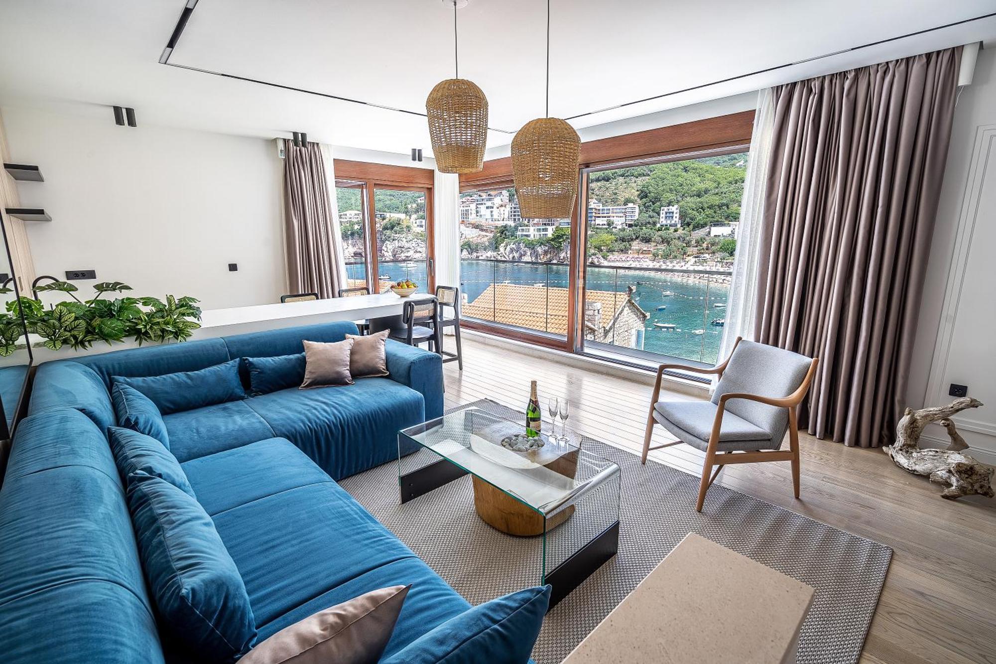 Blanche Cliff Apartments Sveti Stefan Exteriör bild